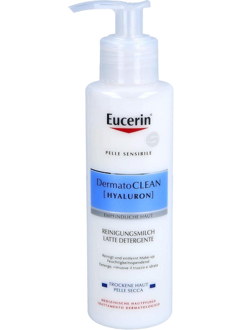 Eucerin DermatoCLEAN + Hyaluron Gentle Face Cleansing Milk 200ml